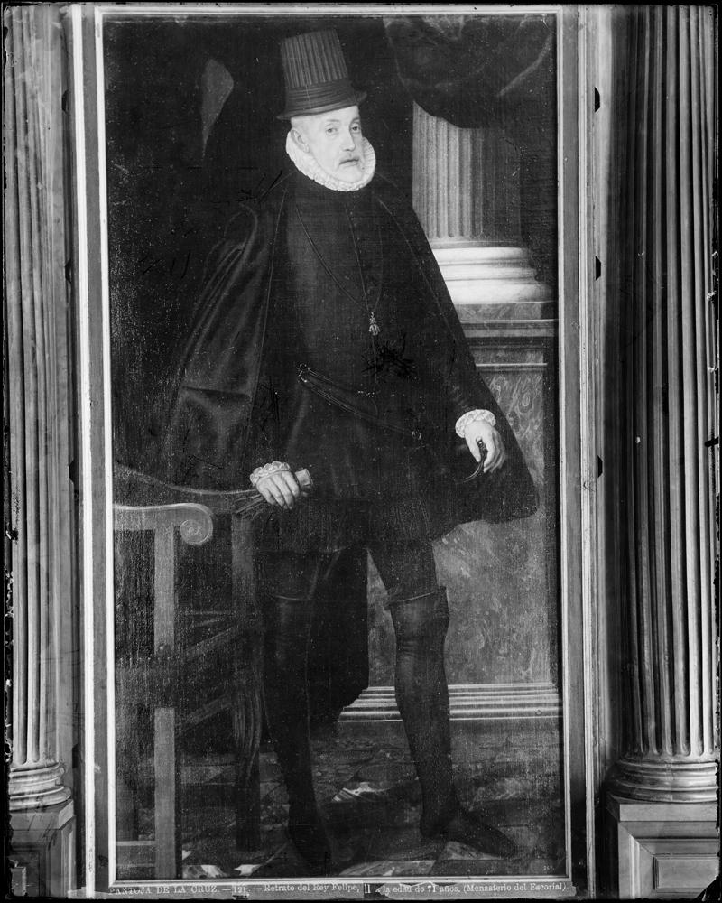 Cuadro pintado por Juan Pantoja de la Cruz retratando al rey Felipe II a los 71 años de edad. Este cuadro se encuentra en el Museo del Prado (Madrid).