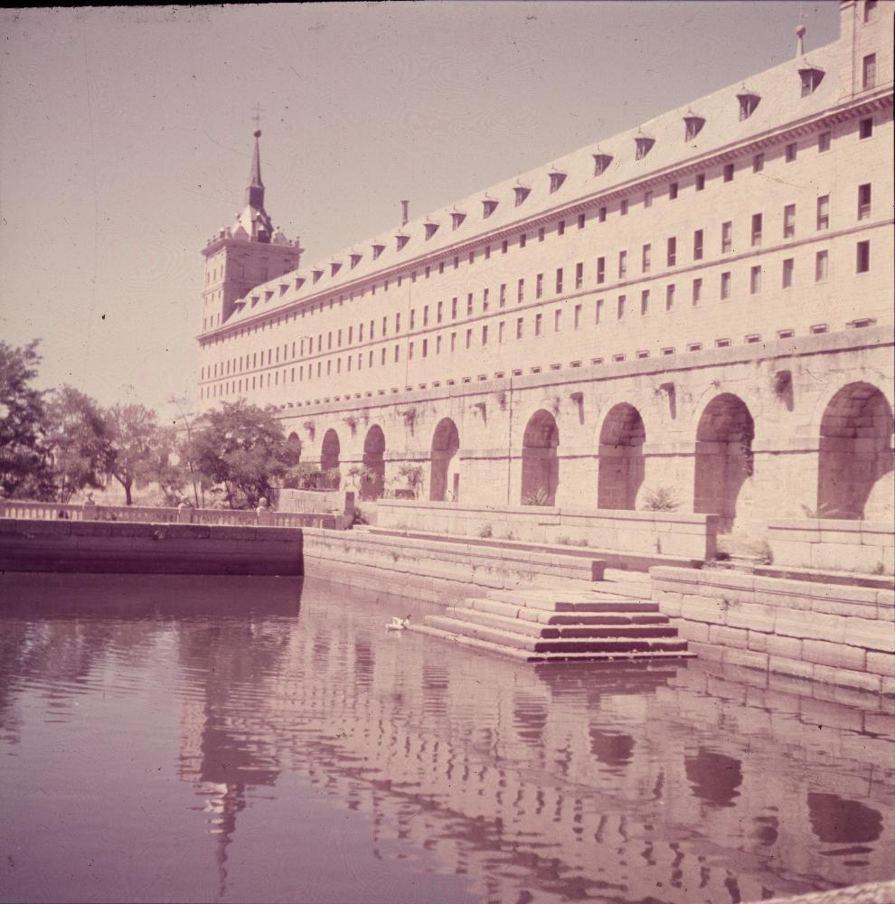 Fotografía del Palacio-Monasterio de El Escorial mandado construir por Felipe II.